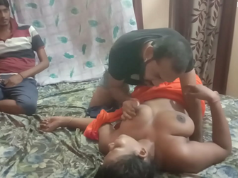 JAV Wife's Secret Pleasure - Tiny Husband Shares Her with Creamy load inside!