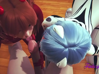 Threesome Heaven with Evangelion 'Hentai 3D' - Feast Your Eyes on Shinji, Asuka, and Rei!