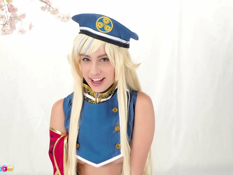 Cosplay Queen Kristen Scott in Gorgeous Hina Suzuki Outfit