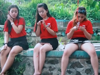 Caught on Camera - Luscious Slut Fishing with Friends in the Great Outdoors