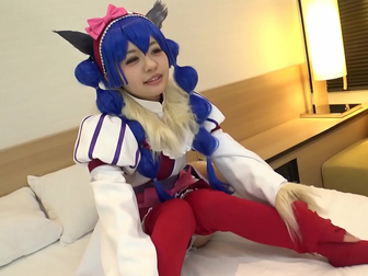 Welcome to the World of Hentai Cosplay! Experience the Thrill of Sex with a Cute Blue-Haired Cosplayer