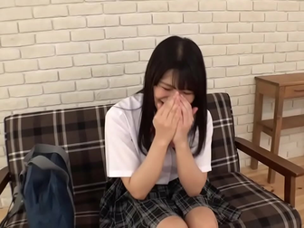 Japanese enchantress masturbates to orgasm before devouring a massive hard dick