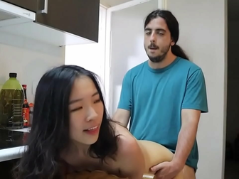 Experience the Allure of a Chinese Beauty and Her Big Dick in a Stranger's Bed